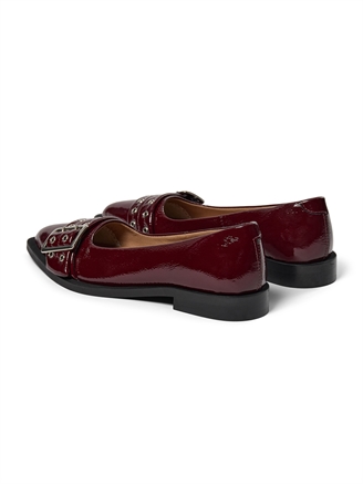 Pavement Saso Low Ballerina Bordeaux patent